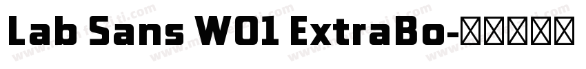 Lab Sans W01 ExtraBo字体转换